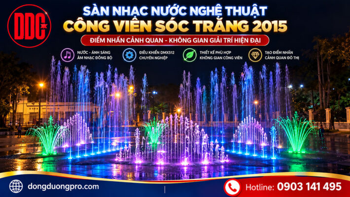 Lắp đặt sàn phun nước tại công viên