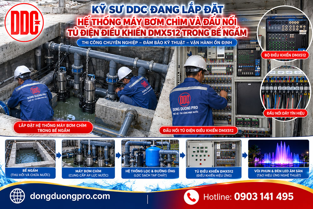 Thi công sàn nhạc nước 