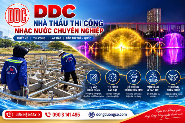 Nhà thầu thi công nhạc nước chuyên nghiệp