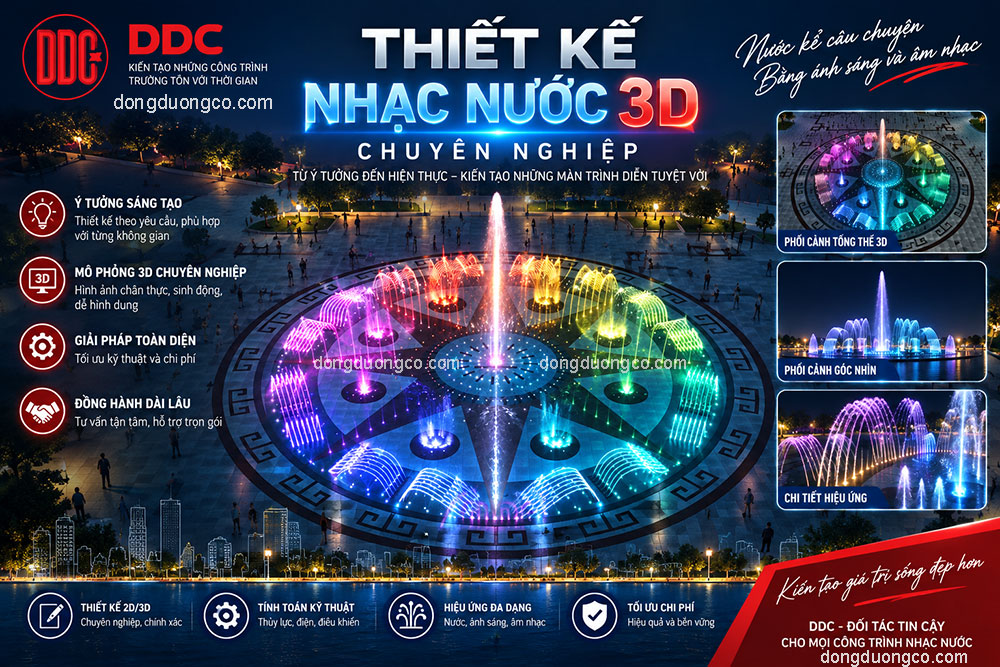 Thiết kế nhạc nước nghệ thuật 3D