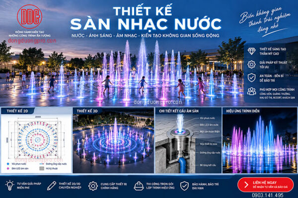 Thiết kế sàn nhạc nước