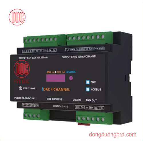 Giao diện biến tần bơm DMX DAC - Pump inverter interface DMX DAC