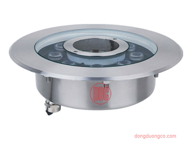 Đèn LED âm nước đổi màu RGB cho đài phun nước tiêu chuẩn IP68.
