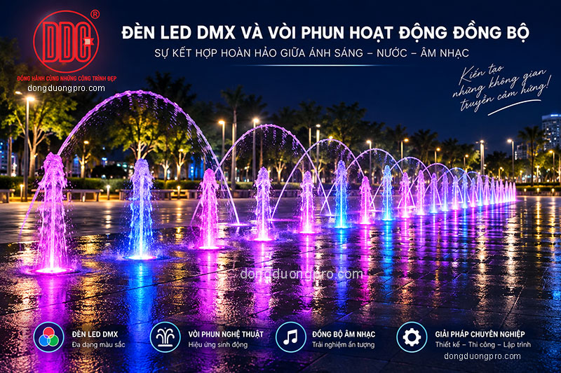 Lập trình đèn LED nhạc nước DMX512