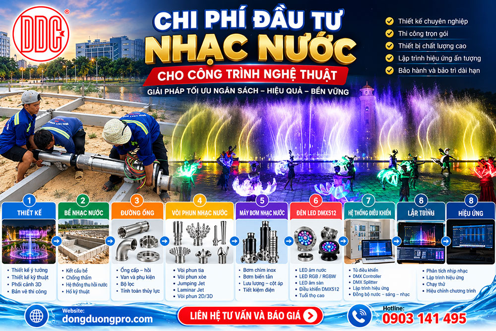 Chi phí đầu tư nhạc nước