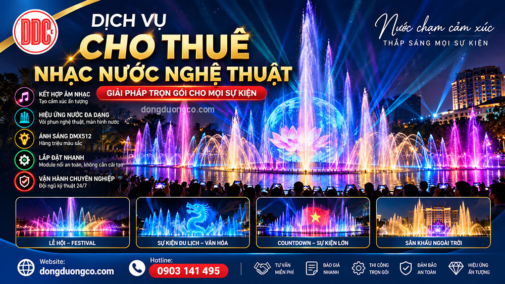 Cho thuê nhạc nước nghệ thuật