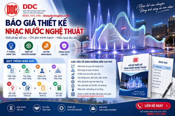 Báo giá thiết kế nhạc nước nghệ thuật