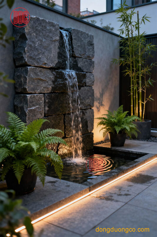 Đài phun nước sân vườn bằng đá tự nhiên