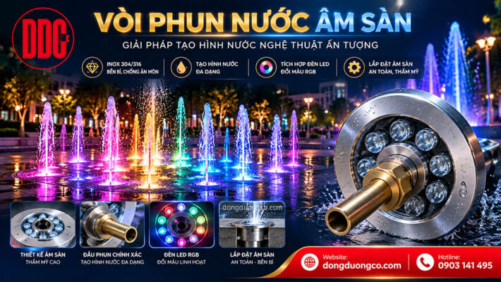 Vòi phun nước âm sàn