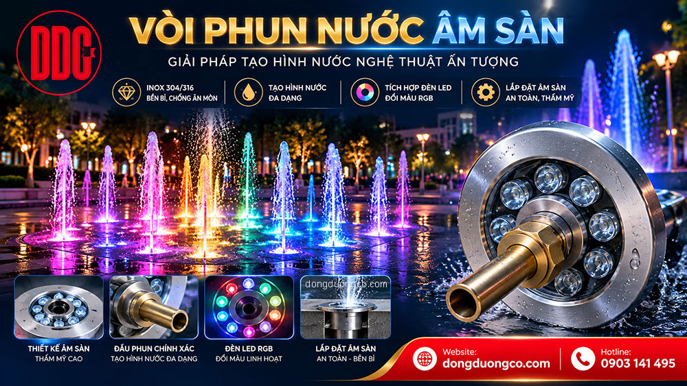 Vòi phun nước âm sàn